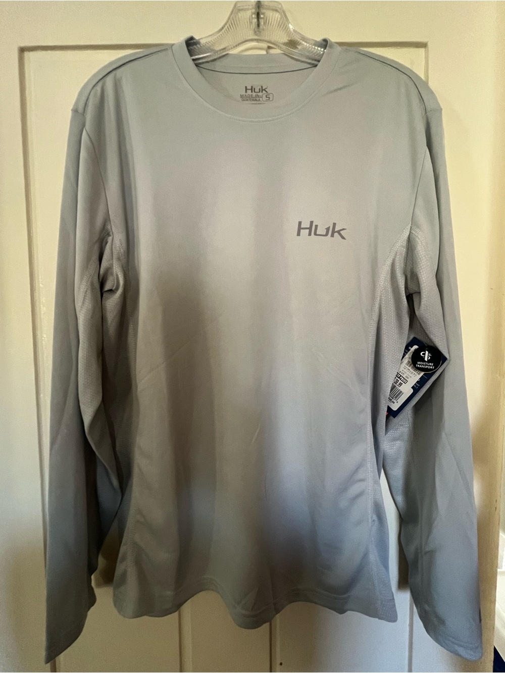 Huk Men’s Long Sleeve Performance Shirt - Light Gray